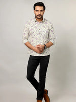 Load image into Gallery viewer, Jaipuri Handblock Sanganeri Print Cotton Shirt