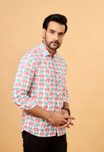 Load image into Gallery viewer, Royal Elephant Sanganeri Shirt