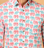 Load image into Gallery viewer, Royal Elephant Sanganeri Shirt