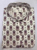 Load image into Gallery viewer, Jaipur Printed White Shirt - Pink Flowers