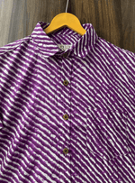 Load image into Gallery viewer, Rajasthani Lahariya Print Cotton Shirt – Ethnic Summer Wear
