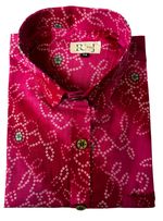 Load image into Gallery viewer, Rani Bandhani Heritage Print Full Sleeves Shirt