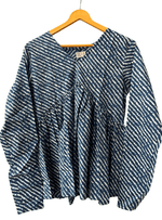 Load image into Gallery viewer, Indigo Breeze Peplum