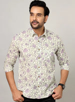 Load image into Gallery viewer, Jaipuri Handblock Sanganeri Print Cotton Shirt
