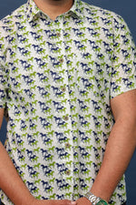 Load image into Gallery viewer, Men’s Horse Print Cotton Printed Shirt