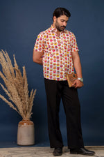 Load image into Gallery viewer, Men’s Pink Owl Print Cotton Shirt
