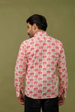 Load image into Gallery viewer, Men’s Cotton Shirt Shahi Savari – Sanganeri Print