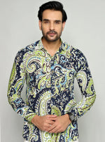 Load image into Gallery viewer, Contemporary Paisley Patterned Shirt for Men
