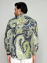 Load image into Gallery viewer, Contemporary Paisley Patterned Shirt for Men
