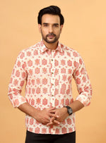 Load image into Gallery viewer, Handcrafted Sanganeri Cotton Shirt
