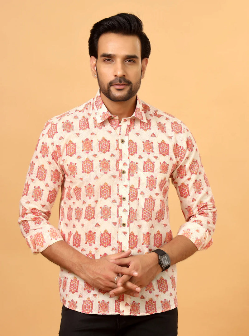 Handcrafted Sanganeri Cotton Shirt