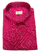 Load image into Gallery viewer, Traditional Bandhani Motif Shirt – Pink
