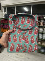 Load image into Gallery viewer, Sea Green Paisley Print Sanganeri Cotton Short Kurta for Men