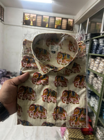 Load image into Gallery viewer, Beige Elephant Pattern Printed Shirt for Men – Premium Cotton Wear