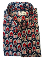 Load image into Gallery viewer, Handcrafted Geometric Block Print Shirt
