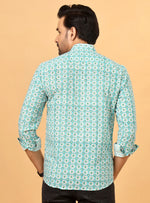 Load image into Gallery viewer, Jaipuri Handblock Print Cotton Shirt
