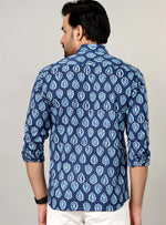 Load image into Gallery viewer, Handcrafted Botanical Motif Cotton Casual Shirt
