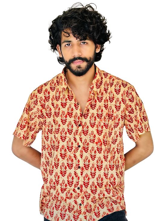 Sanganeri Leaf Charm Shirt