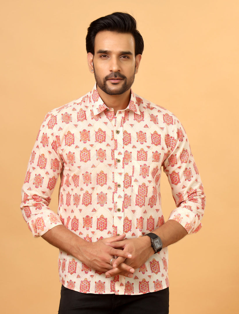 Handcrafted Sanganeri Cotton Shirt