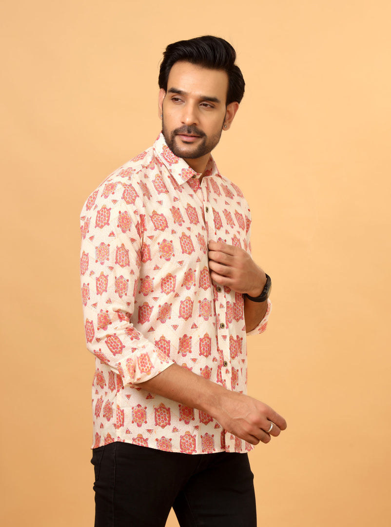 Handcrafted Sanganeri Cotton Shirt