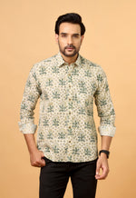 Load image into Gallery viewer, Gulbahar Sanganeri Floral Printed Cotton Shirt