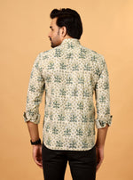 Load image into Gallery viewer, Gulbahar Sanganeri Floral Printed Cotton Shirt