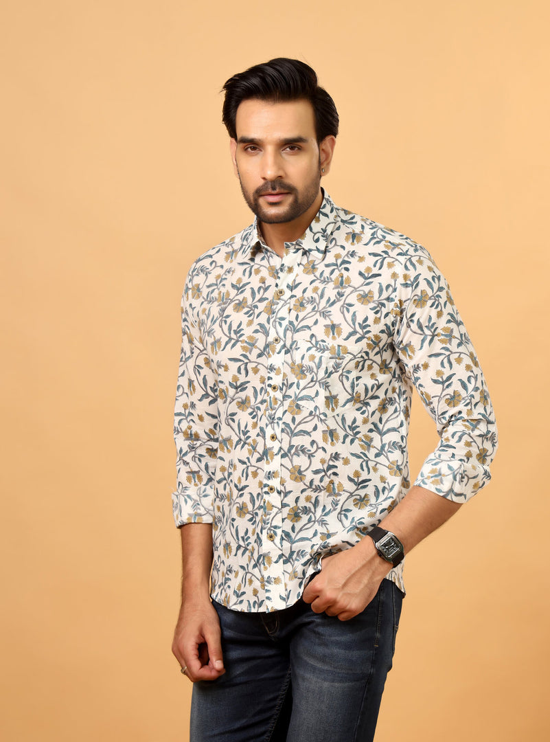 Premium Floral-Patterned Shirt – Casual Wear for Men