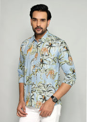 Men's Exotic Animal Print Shirt - Stylish Safari Theme