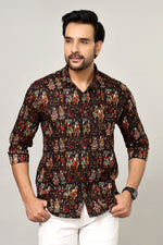Load image into Gallery viewer, Heritage Mela Shirt – Blockprint Celebration