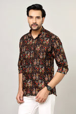 Load image into Gallery viewer, Heritage Mela Shirt – Blockprint Celebration