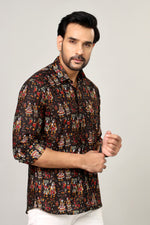 Load image into Gallery viewer, Heritage Mela Shirt – Blockprint Celebration