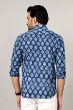 Load image into Gallery viewer, Handcrafted Botanical Motif Cotton Casual Shirt