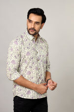 Load image into Gallery viewer, Jaipuri Handblock Sanganeri  Print Cotton Shirt