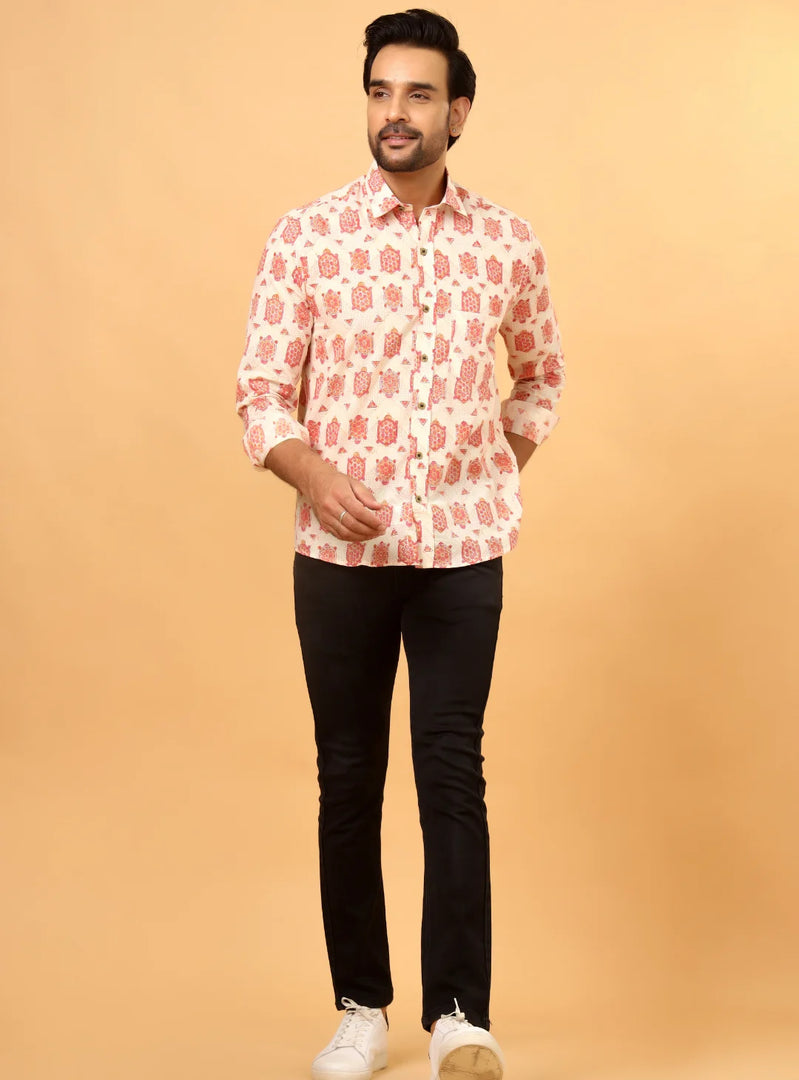 Handcrafted Sanganeri Cotton Shirt