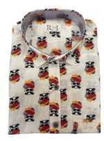 Load image into Gallery viewer, Jaipuri White Print Shirt - Rajasthani Swag
