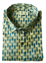 Load image into Gallery viewer, Sanganeri Handblock Print Shirt – Jaipur Edition
