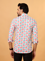 Load image into Gallery viewer, Royal Elephant Sanganeri Shirt