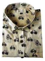 Load image into Gallery viewer, Vintage Ride Bicycle Print Shirt
