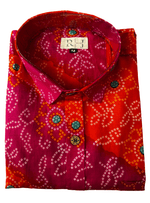 Load image into Gallery viewer, Handcrafted Jaipur Bandhani Cotton Shirt
