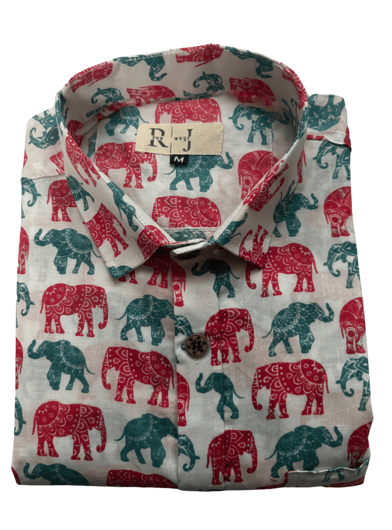 Royal Elephant Sanganeri Shirt