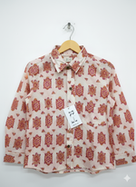Load image into Gallery viewer, Traditional Handblock Cotton Shirt – Block Printed Turtle Design
