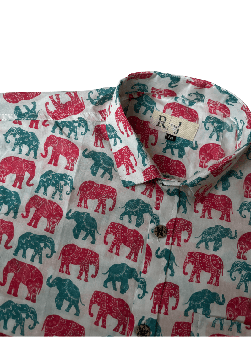 Royal Elephant Sanganeri Shirt