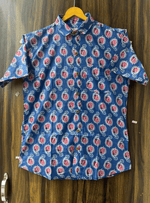 Load image into Gallery viewer, Jaipur Print Blue Cotton Shirt – Paisley Design

