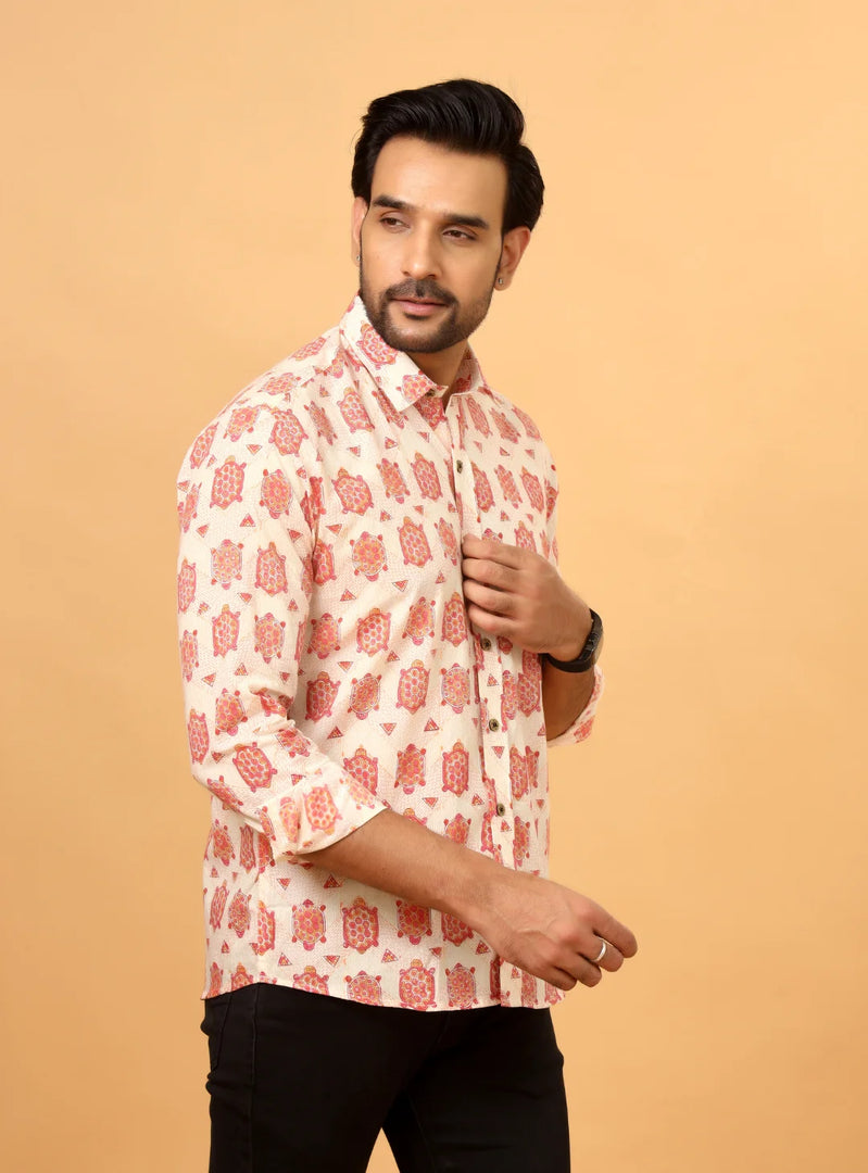 Handcrafted Sanganeri Cotton Shirt