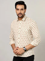 Load image into Gallery viewer, Buti Motif Light Base Traditional Print Casual Shirt
