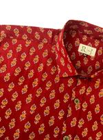 Load image into Gallery viewer, Jaipur Red Floral Printed Shirt for Men

