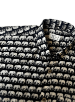 Load image into Gallery viewer, Black &amp; White Elephant Block Printed Shirt
