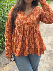 Patta Block Peplum