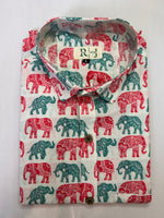 Load image into Gallery viewer, Royal Elephant Sanganeri Shirt