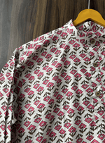 Load image into Gallery viewer, Gulab-E-Bahar Block Print Short Kurta - Sanganeri Print
